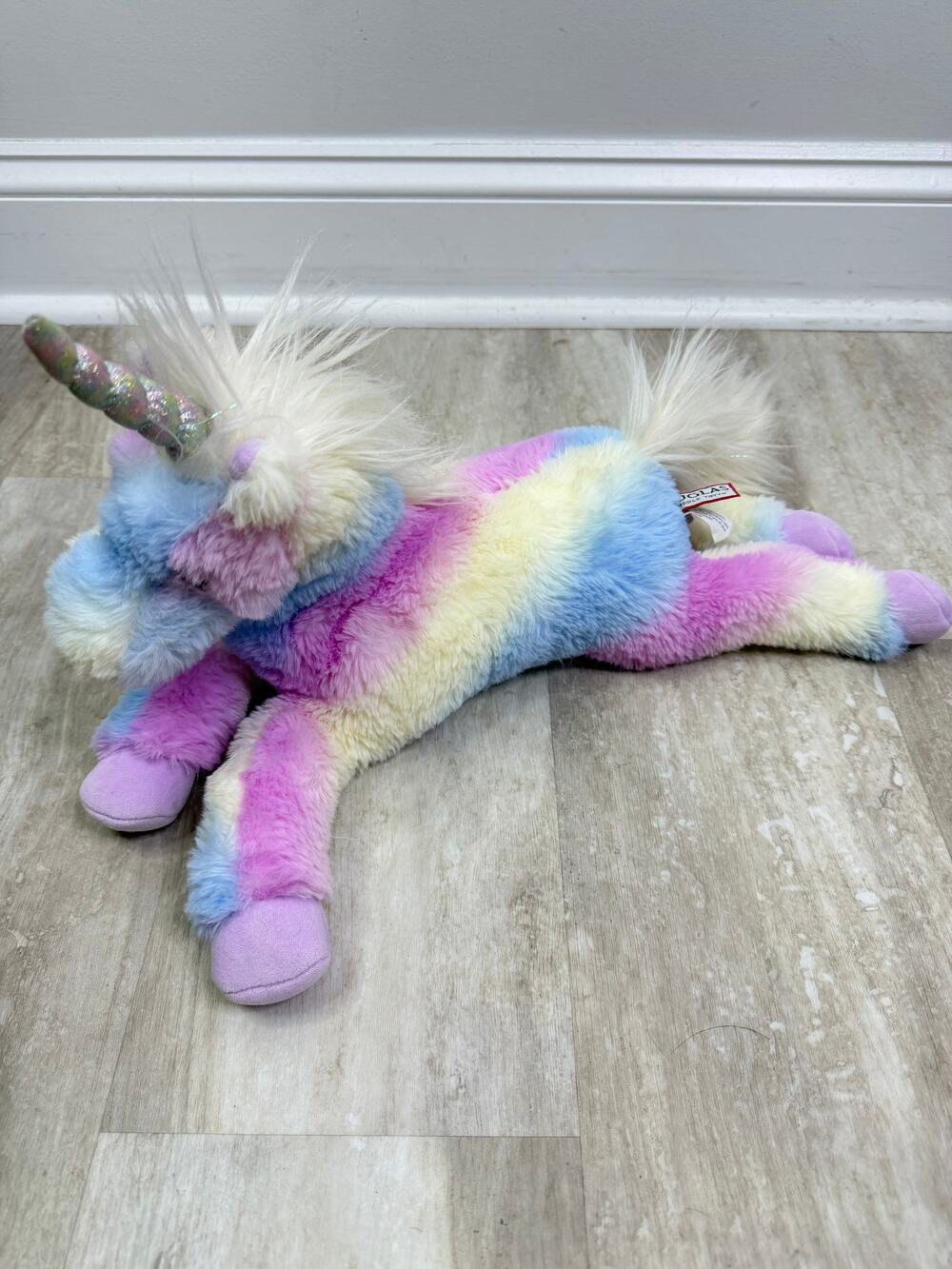 Douglas Anita Rainbow Unicorn Plush Stuffed Animal, 19.5"